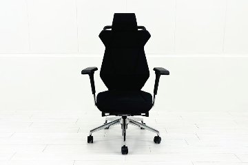 イトーキ フリップフラップチェア 2019年製 中古 エクストラハイバック 事務椅子 ITOKI FLIP FLAP 中古オフィス家具 ブラックの画像