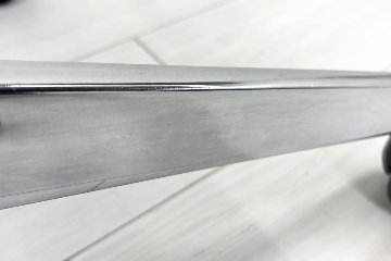 【ポリッシュ脚ピカピカ磨き有！】Baron Chair バロンチェア オカムラ 中古 固定肘 中古オフィス家具 ハイバックメッシュ ブラックの画像