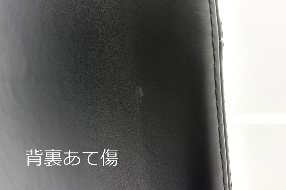 【6脚セット】 オカムラ モードチェア 中古 2017年製 ハイバック デザインアーム 中古オフィス家具 ブラック レザーの画像