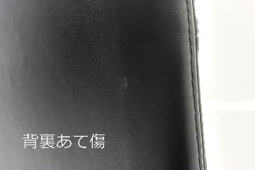 【6脚セット】 オカムラ モードチェア 中古 2017年製 ハイバック デザインアーム 中古オフィス家具 ブラック レザーの画像