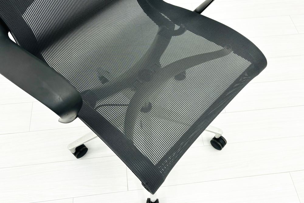 ハーマンミラー セトゥーチェア 中古 Herman Miller Setu Chair マルチパーパスチェア ５本脚タイプ リボンアーム グレーの画像