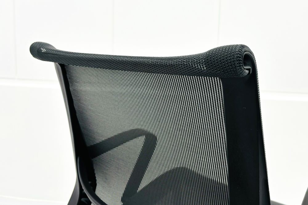 ハーマンミラー セトゥーチェア 中古 Herman Miller Setu Chair マルチパーパスチェア ５本脚タイプ リボンアーム グレーの画像