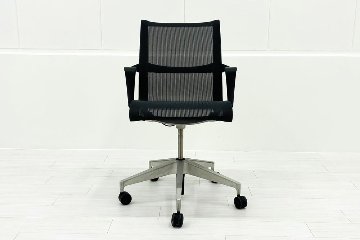 ハーマンミラー セトゥーチェア 中古 Herman Miller Setu Chair マルチパーパスチェア ５本脚タイプ リボンアーム グレーの画像