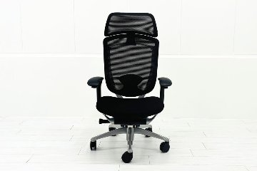 コンテッサチェア オカムラ 大型ヘッドレスト ブラック | 中古オフィス