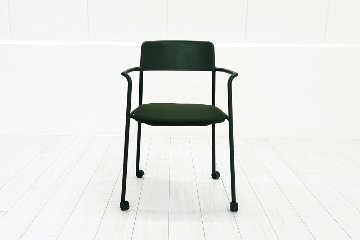 ミーティングチェア コクヨ エニーシリーズ 【4脚セット】 中古 ネスティングチェア 会議椅子 中古オフィス家具 多目的チェア グリーンの画像