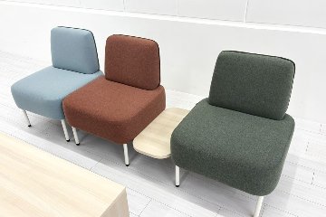 オカムラ ライブス コラボレーションソファセット 中古 ロビーソファ ミーティングソファ 応接ソファ 中古オフィス家具の画像