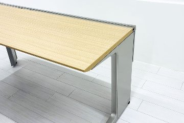 イトーキ 中古 L型デスク L字デスク 角テーブル L型机 L字机 中古オフィス家具 1600/1200/720 左ラウンドの画像