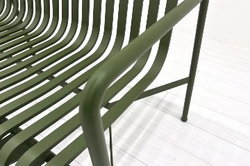 HAY PALISSADE DINING BENCH ヘイ パリセイド ダイニングベンチ 中古 中古オフィス家具 オリーブ 1280/700/800の画像