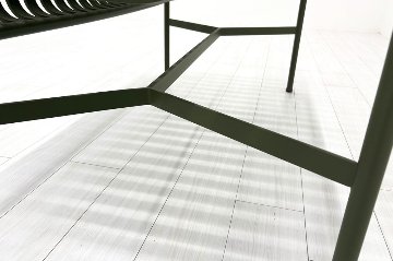HAY PALISSADE DINING BENCH ヘイ パリセイド ダイニングベンチ 中古 中古オフィス家具 オリーブ 1280/700/800の画像