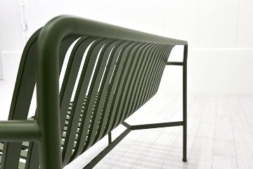 HAY PALISSADE DINING BENCH ヘイ パリセイド ダイニングベンチ 中古 中古オフィス家具 オリーブ 1280/700/800の画像