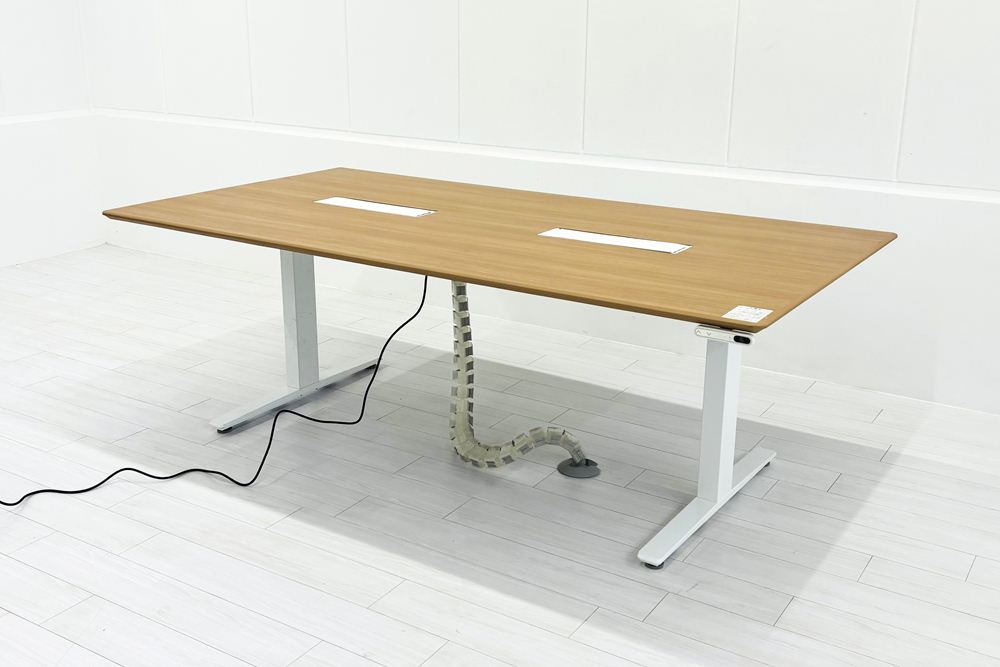 オカムラ　スイフト　自動昇降テーブル オカムラ スイフト 幅2100mm 電動昇降テーブル | 中古オフィス家具専門