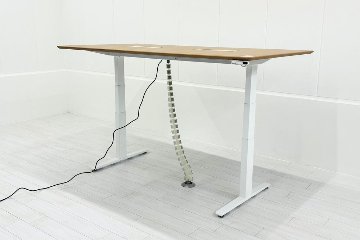 電動昇降テーブル オカムラ スイフト ミーティングテーブル 会議机 中古オフィス家具 会議テーブル 2100/1100/710～1260の画像