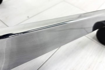 【ポリッシュ脚ピカピカ磨き有！】 ノール Knoll ノル リミックスチェア 中古 2020年製 ハイバック アルミループ肘 アルミミラー脚 ブラック レザーの画像