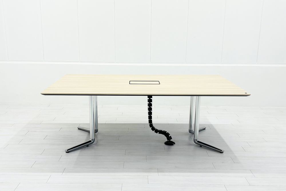 オカムラ ラティオ3 中古 RATIO ミーティングテーブル ワークテーブル 中古オフィス家具 2100/1200/720の画像