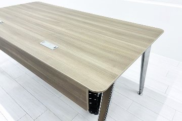 オカムラ プリシード マネージメントデスク エグゼクティブデスク 中古 中古オフィス家具 木目天板 1800/900/720の画像