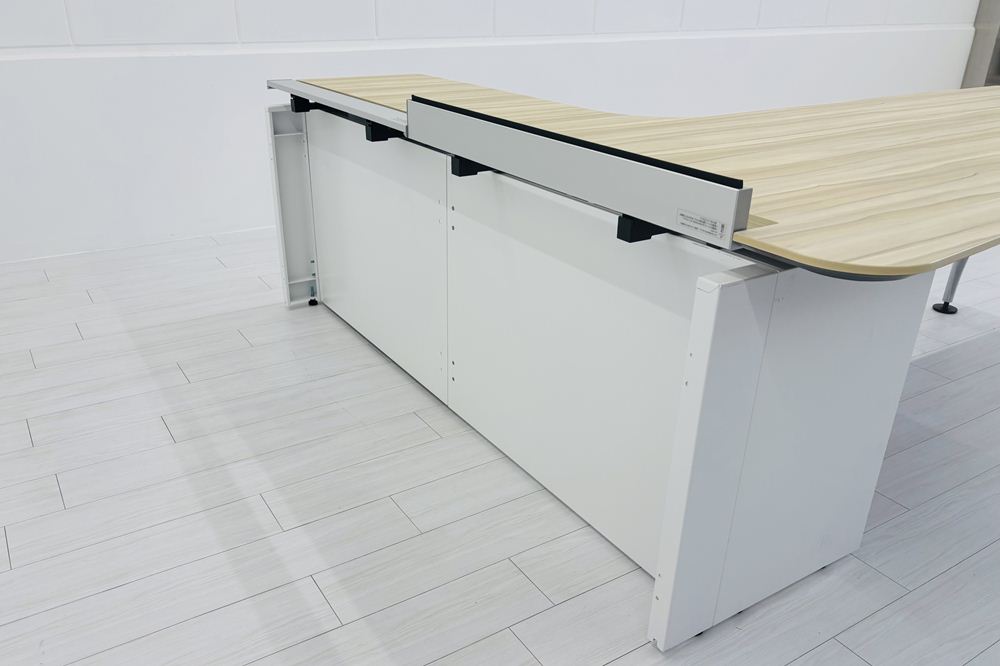 コクヨ サイビ L型デスク 中古 エグゼクティブデスク マネージメントデスク 中古オフィス家具 2000/2000/720の画像