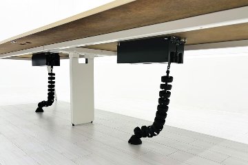 ウチダ レムナ 大型会議テーブル 中古 ミーティングテーブル 大型会議机 中古オフィス家具 メープル天板 3600/1200/720の画像