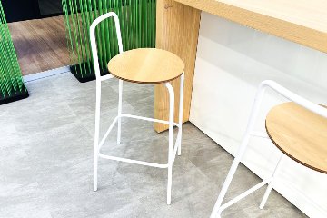 DAYS OFFICE コクヨ デイズオフィス ビッグカウンター L型 中古 ローカウンター チェア やぐら 照明付 中古オフィス家具 3160/2260の画像