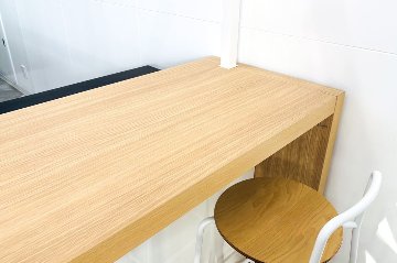 DAYS OFFICE コクヨ デイズオフィス ビッグカウンター L型 中古 ローカウンター チェア やぐら 照明付 中古オフィス家具 3160/2260の画像