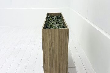 イトーキ プラントボックス ハイタイプ 造花付き 中古 フェイクグリーン 間地切り 中古オフィス家具 フラワースタンド 1200/300/900の画像