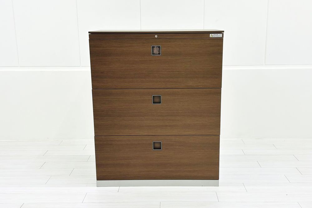 オカムラ 3段ラテラル レクトラインキャビネット | 中古オフィス家具