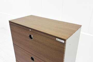 オカムラ 3段ラテラル レクトラインキャビネット | 中古オフィス家具