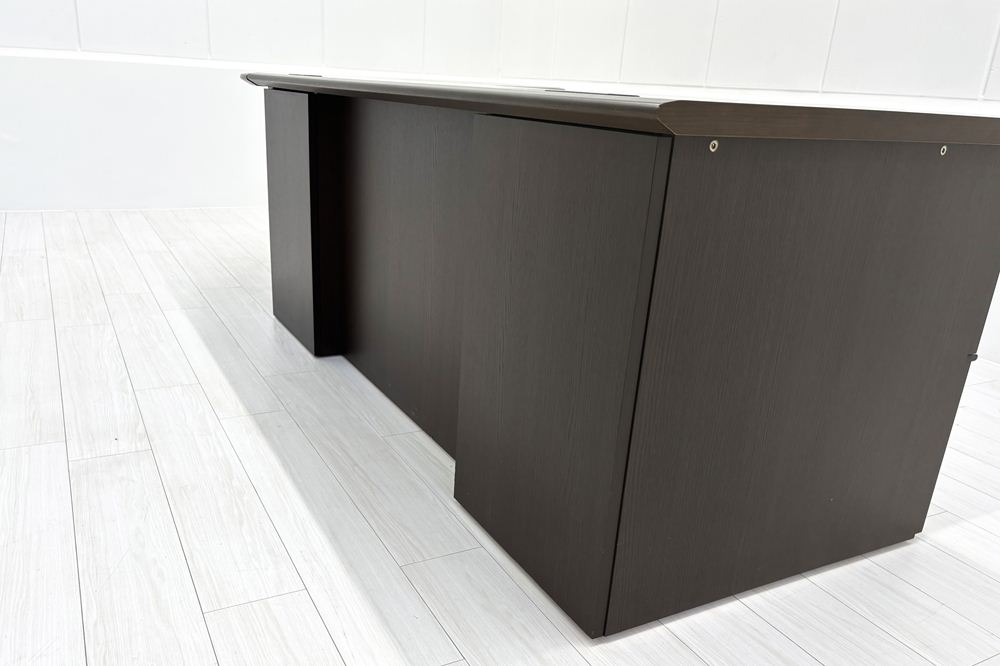 イトーキ 中古 L型デスク エグゼクティブデスク 役員用デスク 社長 役員机 中古オフィス家具 2800/1400/720の画像