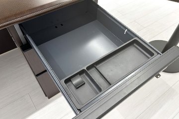イトーキ 中古 L型デスク エグゼクティブデスク 役員用デスク 社長 役員机 中古オフィス家具 2800/1400/720の画像