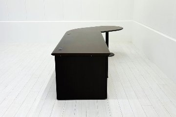 イトーキ 中古 L型デスク エグゼクティブデスク 役員用デスク 社長 役員机 中古オフィス家具 2800/1400/720の画像