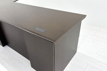 イトーキ 中古 L型デスク エグゼクティブデスク 役員用デスク 社長 役員机 中古オフィス家具 2800/1400/720の画像