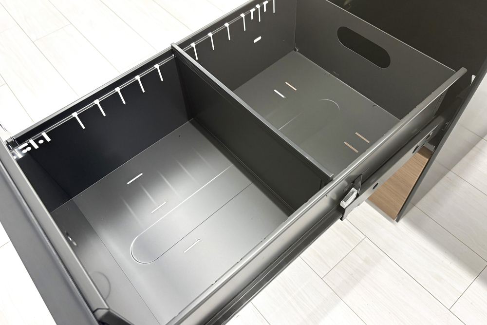 オカムラ 中古 L型デスク プロステージ クレスト 中古デスク 中古机 中古オフィス家具 2200/1600/720の画像