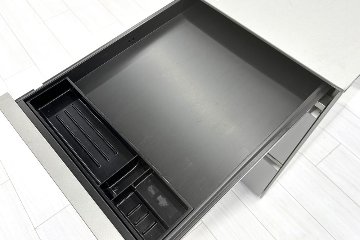 【3段ワゴンセット】 オカムラ 中古 平机 プロステージクレスト 中古デスク 中古机 中古オフィス家具 1600/700/720の画像
