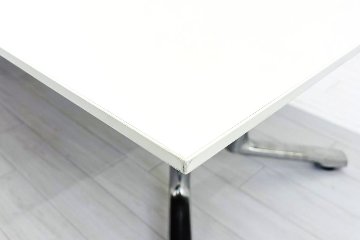 イトーキ DFテーブル 中古 幅4000 ミーティングテーブル 大型会議テーブル 中古オフィス家具 ホワイト 4000/1200/720の画像