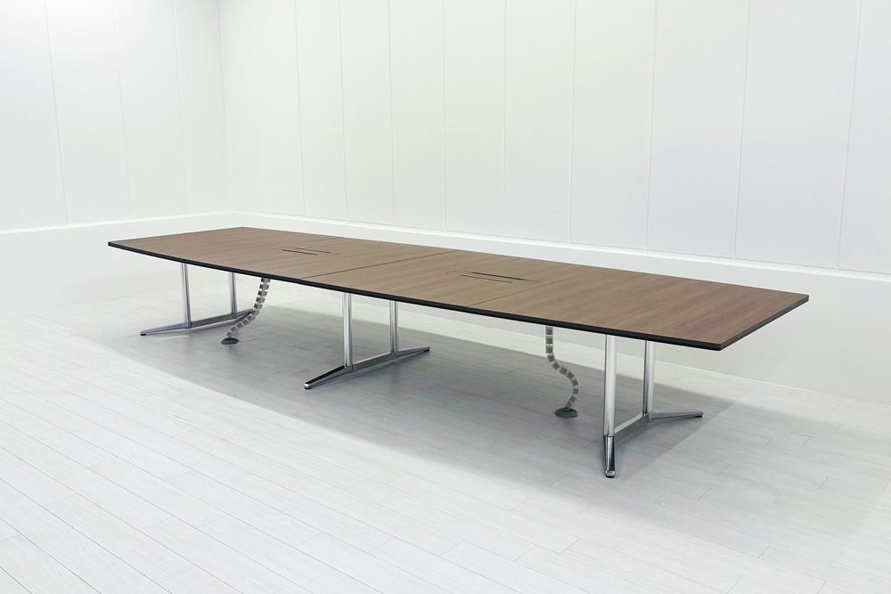 オカムラ ラティオ 中古 大型会議テーブル 幅4800 ミーティングテーブル 会議机 中古オフィス家具 4800/1500/720の画像