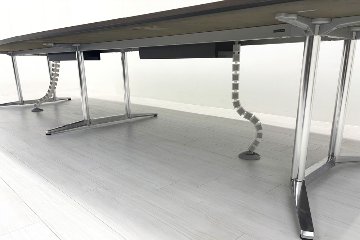 オカムラ ラティオ 中古 大型会議テーブル 幅4800 ミーティングテーブル 会議机 中古オフィス家具 4800/1500/720の画像