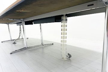 オカムラ ラティオ 中古 大型会議テーブル 幅4000 ミーティングテーブル 会議机 中古オフィス家具 4000/1400/720の画像