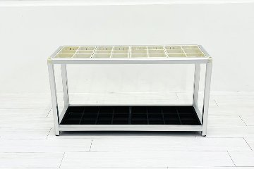 イトーキ 傘立て 中古 かさたて 36人用 アンブレラスタンド 36マス アルミ 傘たて 業務用 中古オフィス家具 VWF-303の画像