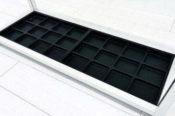 イトーキ 傘立て 中古 かさたて 36人用 アンブレラスタンド 36マス アルミ 傘たて 業務用 中古オフィス家具 VWF-303の画像