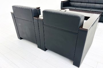 イトーキ 【4点セット】 応接セット 応接家具 中古 応接ソファ 応接ソファー 中古オフィス家具の画像