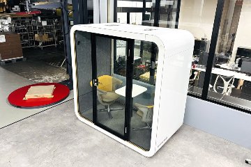 フラメリー 遮音ブース Framery 中古 フルクローズ型ワークブース スチールケース i2i アイ･ツー･アイ 個室防音ブース 中古オフィス家具 2200/1200/2210の画像