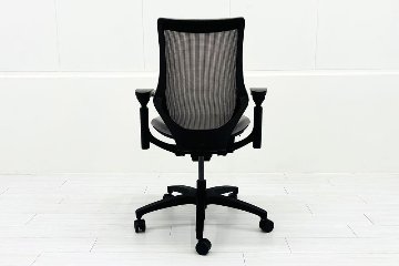 イトーキ エフチェア グレー 可動肘 | 中古オフィス家具専門店の