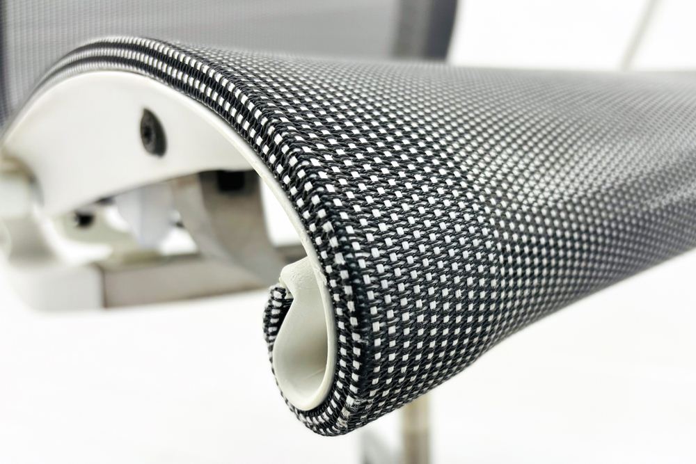 Herman Miller Setu Chair ハーマンミラー セトゥーチェア 中古 マルチパーパスチェア 肘付 ５本脚タイプ リボンアーム グレーの画像