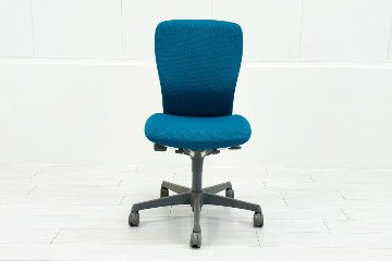 オカムラ スラートチェア 中古 sulato ハイバック 肘無チェア 中古オフィス家具 中古オフィスチェア ブルーグリーンの画像