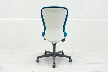 オカムラ スラートチェア 中古 sulato ハイバック 肘無チェア 中古オフィス家具 中古オフィスチェア ブルーグリーンの画像