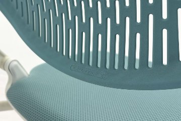 ルナチェア オカムラ 中古 ミーティングチェア ネスティングチェア 会議椅子 中古オフィス家具 81S1DA セージの画像