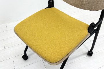 オカムラ ライブス ネスティングチェア 中古 【4脚セット】 Lives Nesting Chair ミーティングチェア 会議椅子 中古オフィス家具の画像