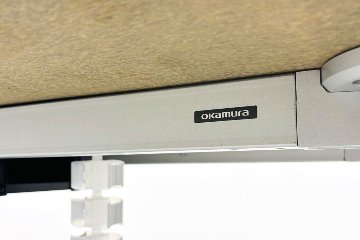 【ポリッシュ脚ピカピカ磨き有！】オカムラ ラティオ 中古 幅3600 大型会議テーブル ミーティングテーブル 会議机 RATIO 中古オフィス家具 ホワイト 3600/1200/720の画像