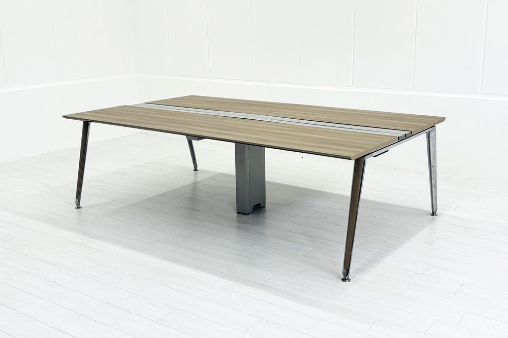 オカムラ プリシード 中古 フリーアドレス OKAMURA PRECEDE 長机 中古オフィス家具 2400/1400/720の画像