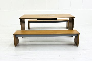 オカムラ プロセルバ ミーティングテーブル ベンチ 【3点セット】 中古 Proselva 中古オフィス家具 幅1800の画像