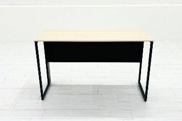 オカムラ ソリスト SOLISTE 平机 中古 中古オフィス家具 事務机 1200/450/720 プライズウッドライト/ダークグリーンの画像